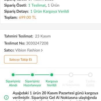 Trendyol Sipariş Ücret İadesi