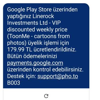 Google Play Vepaş Bilgim Dahilinde Olmayan Paramı İade Etmeli