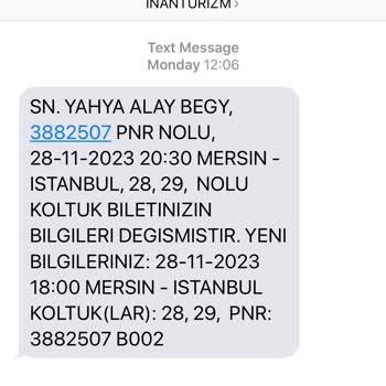 İnan Turizm Otobüslerin Gecikmeli Kalkışı