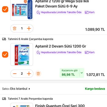 Trendyol Aptamil 2 Mama