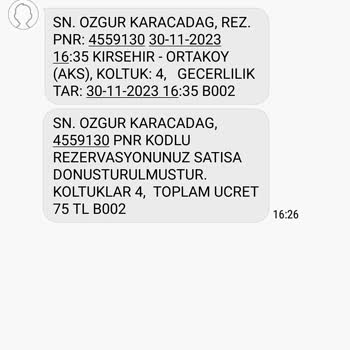 Şanal Kırşehir Valizim Teslim Edilmiyor