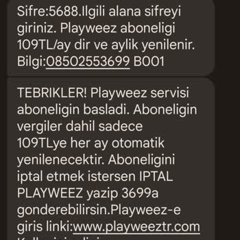 Türk Telekom Bilgim Dışında Yapılan Playweez Üyeliği