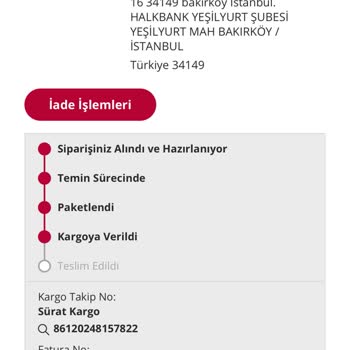 Sürat Kargo Florya Şubesi Dağıtıma Çıkarmıyor