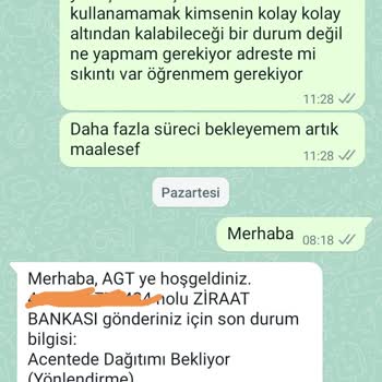 AGT Kurye 2 Aydır Kartımı Teslim Etmiyor!