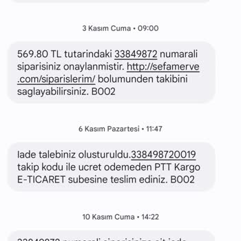 Sefamerve Yasal Sürede Yapılmayan Para İadesi
