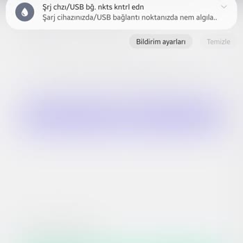Samsung Telefon Şarj Yeri Nemli Uyarısı Var.