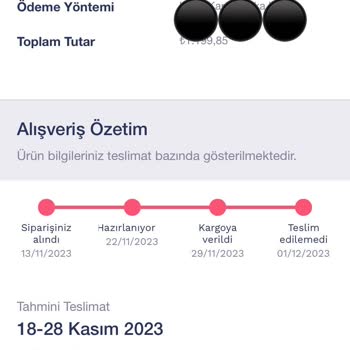 Penti Ürünlerimi Teslim Etmiyor
