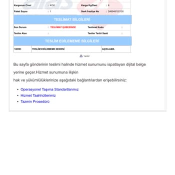Aras Kargo Müşteri Kargolarını Teslim Etmiyor!