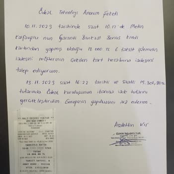 Ödeal Bonus Kartan Çekilen 18 Bin Tl Param İade Edilmedi