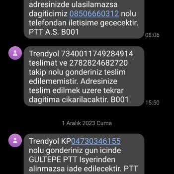 PTT Kargo İşini Yapmayan PTT Umursamazlığı