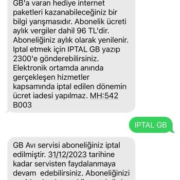 Vodafone GB Avı Durumu