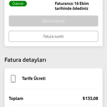 Vodafone Haksız Yere Fatura