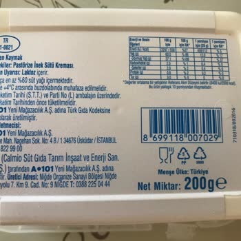 A101 Küflü Kaymak Satıyor