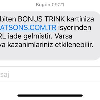 Watsons Hasarlı Kargo Bedelini Tarafıma Yansıtıyor