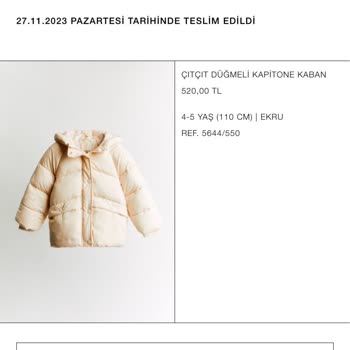 Zara Ürünüm Bir Günde Kargo Firmasıyla Bir Türlü Gelmiyor