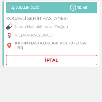 Kocaeli Şehir Hastanesi Randevu İptali- Mağdur Edilme