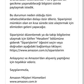 Amazon Nedensiz Ürün İptali Ve Müşteri Hizmetleri Yetersizliği