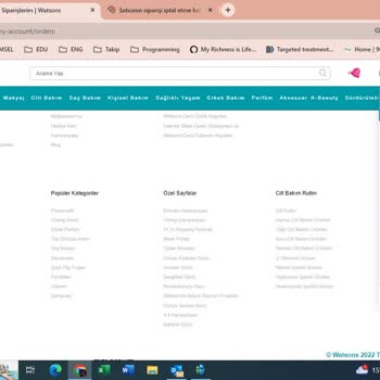 Watsons Online Alışveriş Mağduriyeti