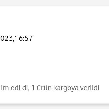 Vodafone Her Şey Yanımdadan Vermiş Olduğum Sipariş İçi Geri Dönüş