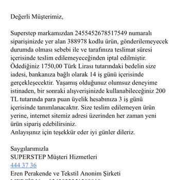 SuperStep Perakende Mağazasında Yaşanan Kampanya Mağduriyeti
