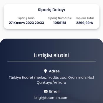 Totemim.com Siparişlerine Özen Göstermiyor. Müş. TEM. Ulaşılamıyor