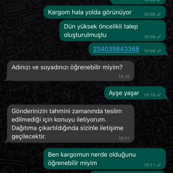 Watsons Ürünlerimi Sendeo Teslim Etmiyor
