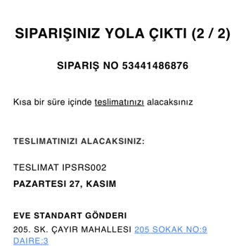 Zara Aldığım Ürünler Elime Ulaşmadı.