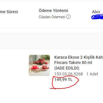 Karaca Home Eksik Ücret İadesi