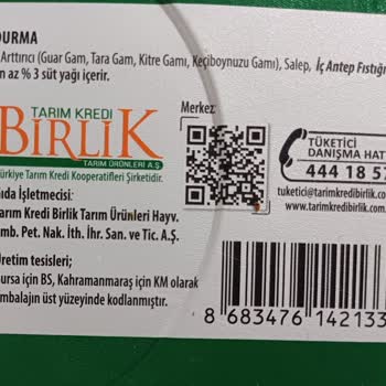 Tarım Kredi Market Sade Dondurma Kum Gibi