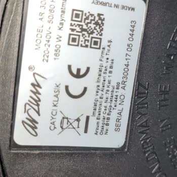 Arzum Marka Çaycı Paslandı