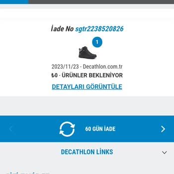Decathlon Hatalı Ürün,12 Günlük Değişim Yapılmaması.