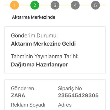Zara Online Kargo Sorunu