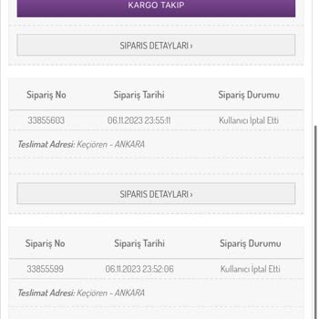 Sefamerve Ürünlerin İadesi Yapılmıyor