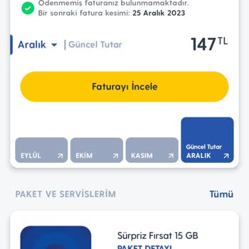 Turkcell Yeni Faturaya Geçiş