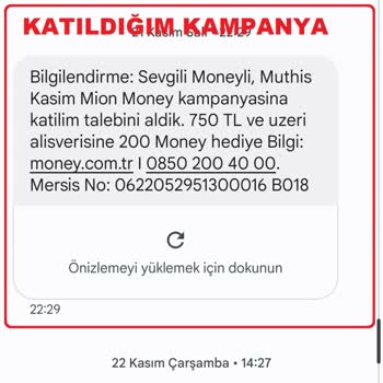 Migros Mion Alışverişi Sonrası Yüklenmeyen 200 TL Money