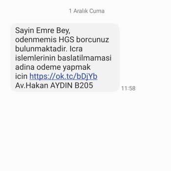 Kuzey Marmara Otoyolu Sahte İhlali Geçiş Bildirimi Ve Cezai İşlem