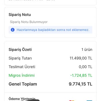 Migros Ekstra Beyaz Eşyayı Ulaştıramadı