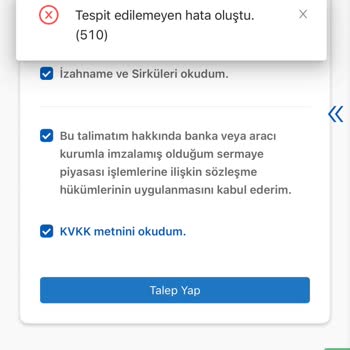 İnfo Yatırım Menkul Değerler Halka Arz Talep Hatası