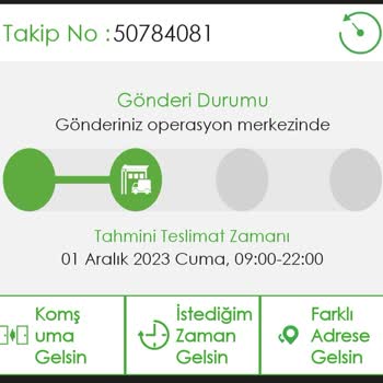 Kolay Gelsin Kargom Operasyon Merkezinde Bekletiliyor