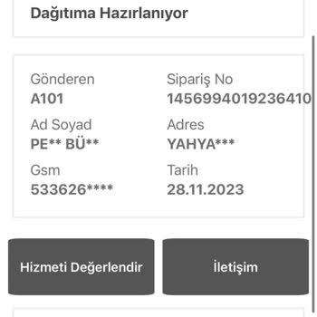A101 Firmasının Çalıştığı Kargo Firması Yüzünden Ürünlerim Ulaşmıyor.