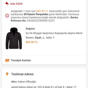 Trendyol Fiyat Değişikliği Nedeniyle Teslim Edilmeyen Ürün