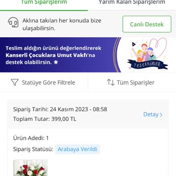 ÇiçekSepeti Çiçek Teslimatı Aşırı Gecikti Ve Muhatap Bulamıyorum