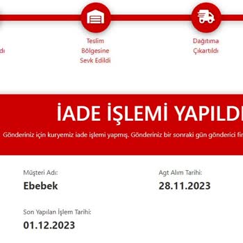 AGT Kurye (aynigunteslim.com) Ebebek Ve Kurye Hizmetinde Yaşanan Sorunlar