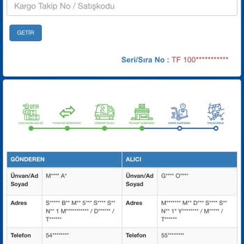 Sürat Kargo Ürünleri Şubeden Aldırtıyor