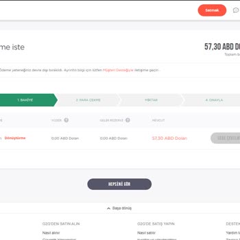 G2g.com G2G Para Çekemiyorum