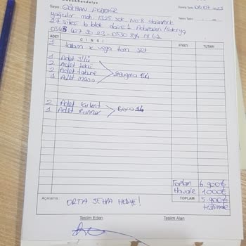 Yazgan Masa Sandalye Hatalı Ürün Gönderimi