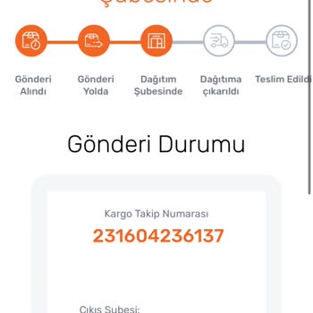 Sendeo 231604236137 Takip Numaralı Sipariş