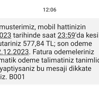Türk Telekom Tarafından İstenen Haksız Ücret.