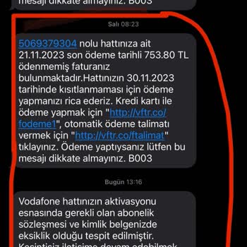 Vodafone Eksik Evrak Bilmecesi