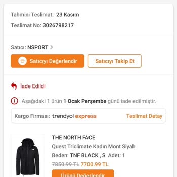 Trendyol Firma İadeyi Kabul Etmesine Rağmen Ücret İadesini Yapmadı
